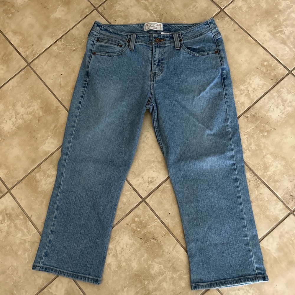 Vintage Light-Wash Levi Strauss Ankle Jeans Sz 10